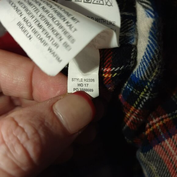 NOT FOR SALE J. Crew Womens Flannel Pajama Pants White-Out Plaid Sz S‎ Sleepwear - Picture 8 of 10